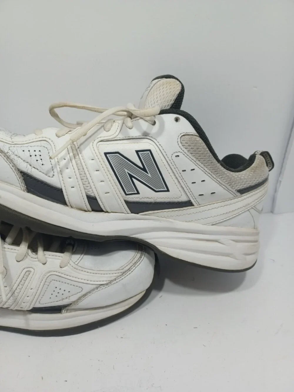 New Balance Mens 409 White Casual Shoes Sneakers Size 12 % Dad Shoes